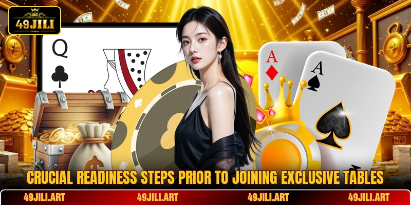 Crucial readiness steps prior to joining exclusive tables Crucial readiness steps prior to joining exclusive tables
