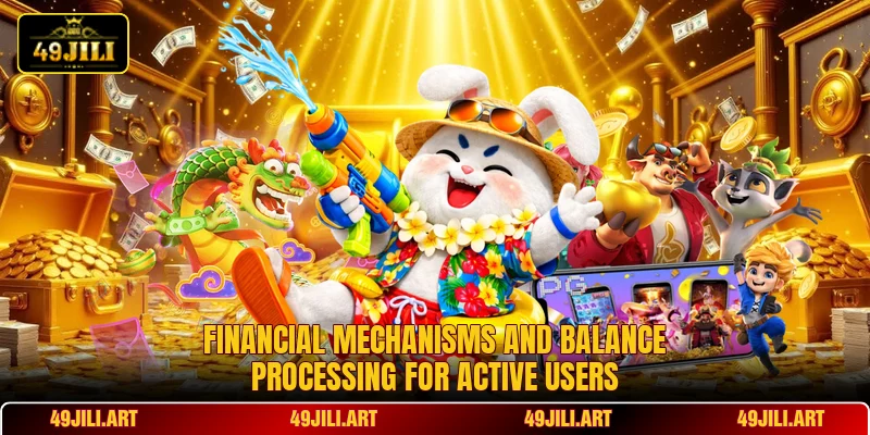 Financial mechanisms and balance processing for active users Financial mechanisms and balance processing for active users