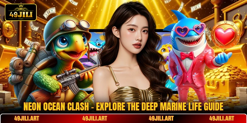 Neon Ocean Clash - Explore The Deep Marine Life Guide Neon Ocean Clash